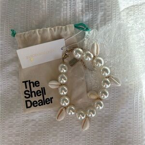 Pearl and Shell Charm Necklace - White
